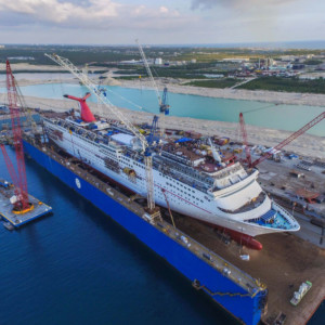 Carnival Elation dry dock